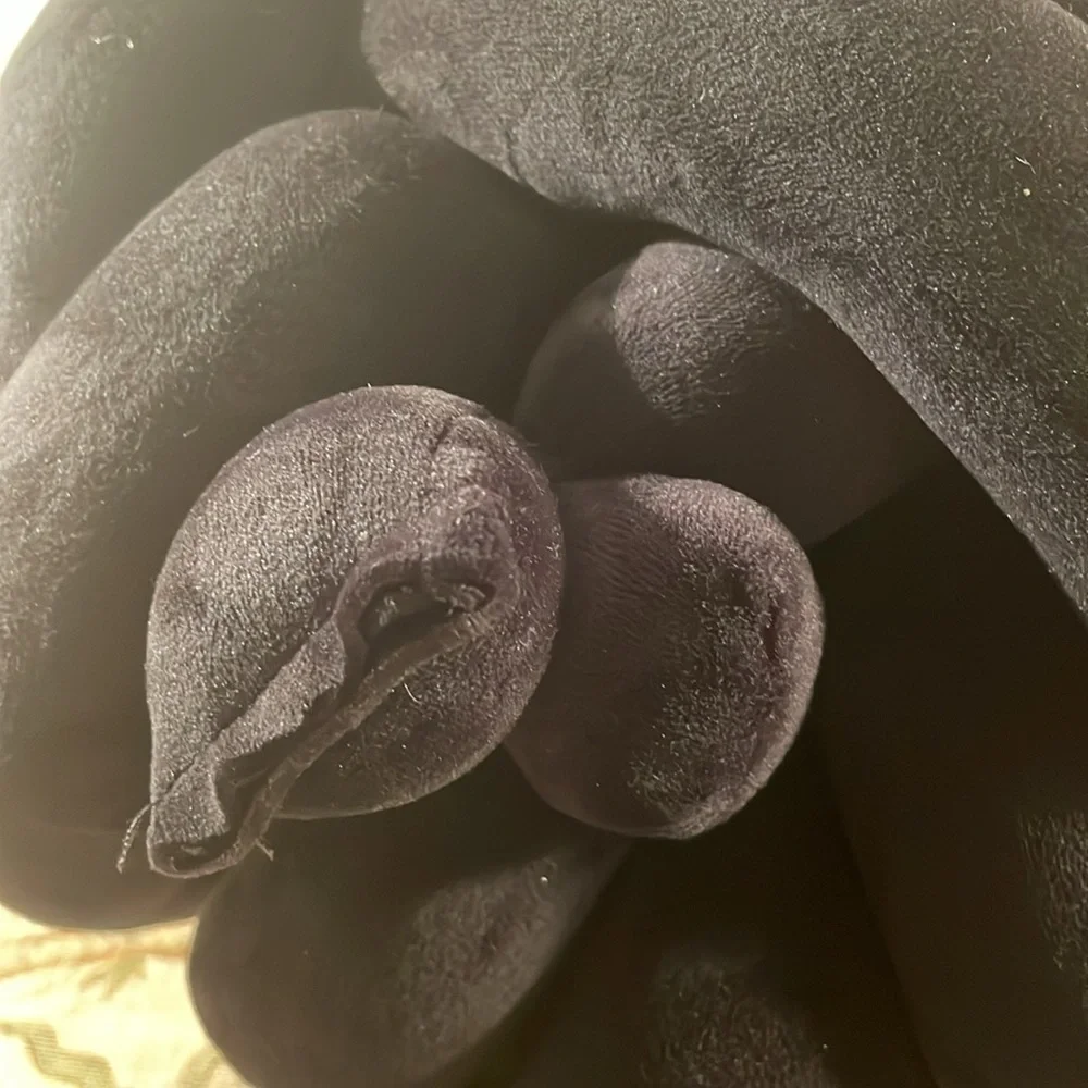 Knotted Black Throw Toss Interesting Pillow